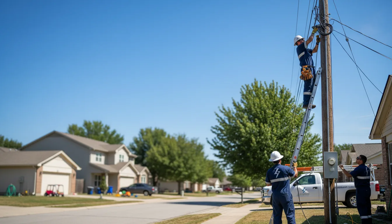 Residential electrician providing installation services in Rosalia, KS